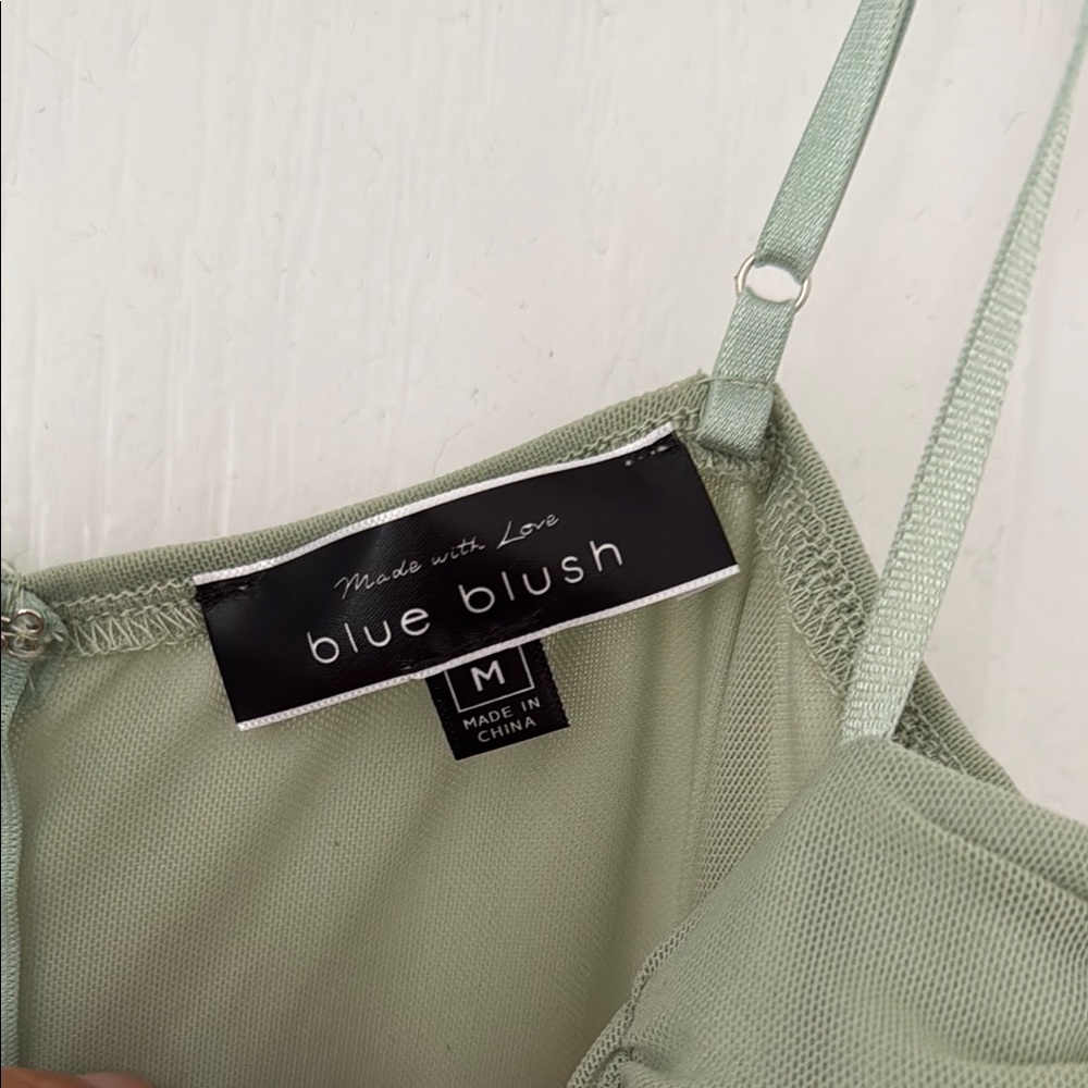 Simons Green Bustier Ruched Mini Dress - Picture 5 of 5
